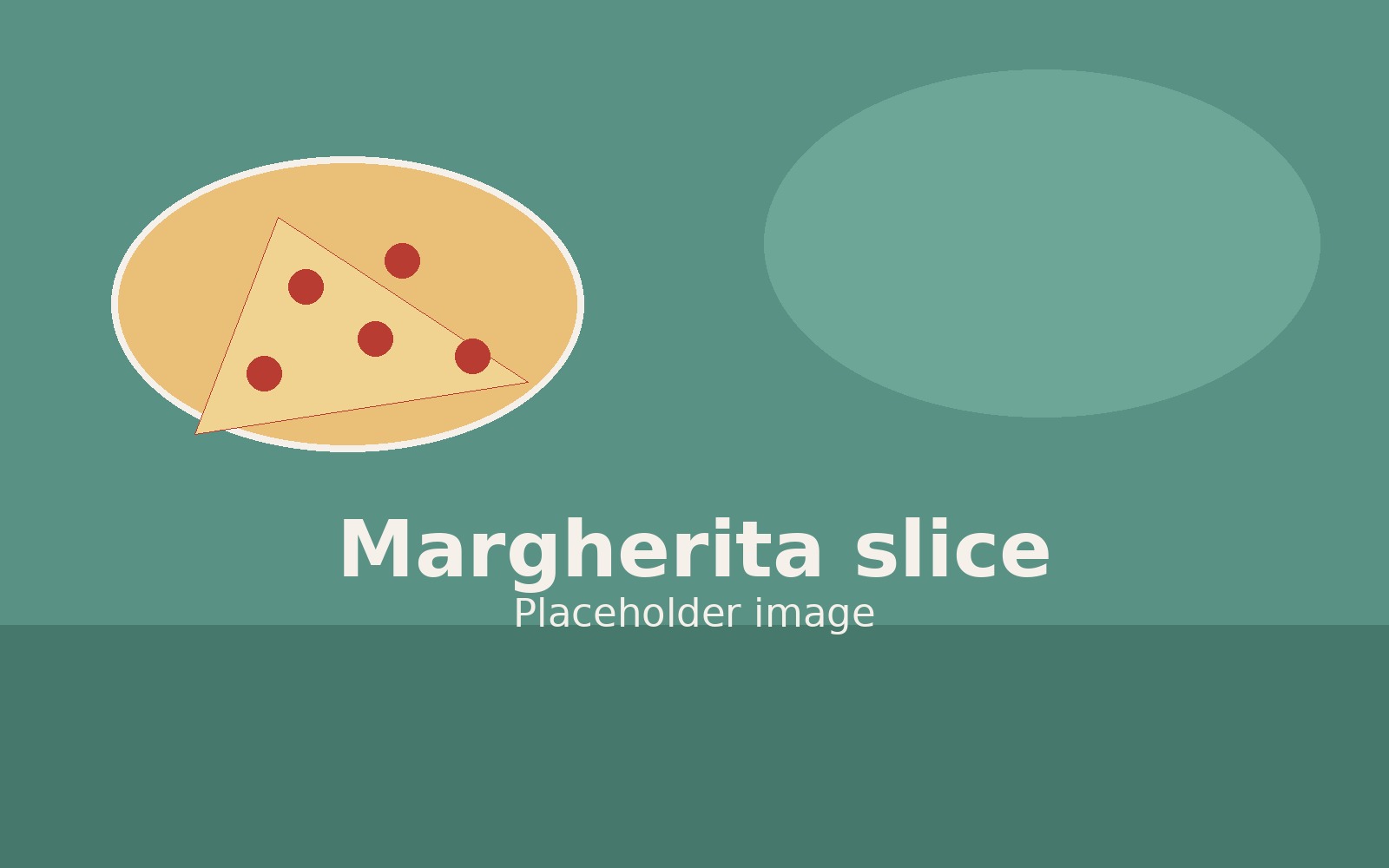 Placeholder margherita slice